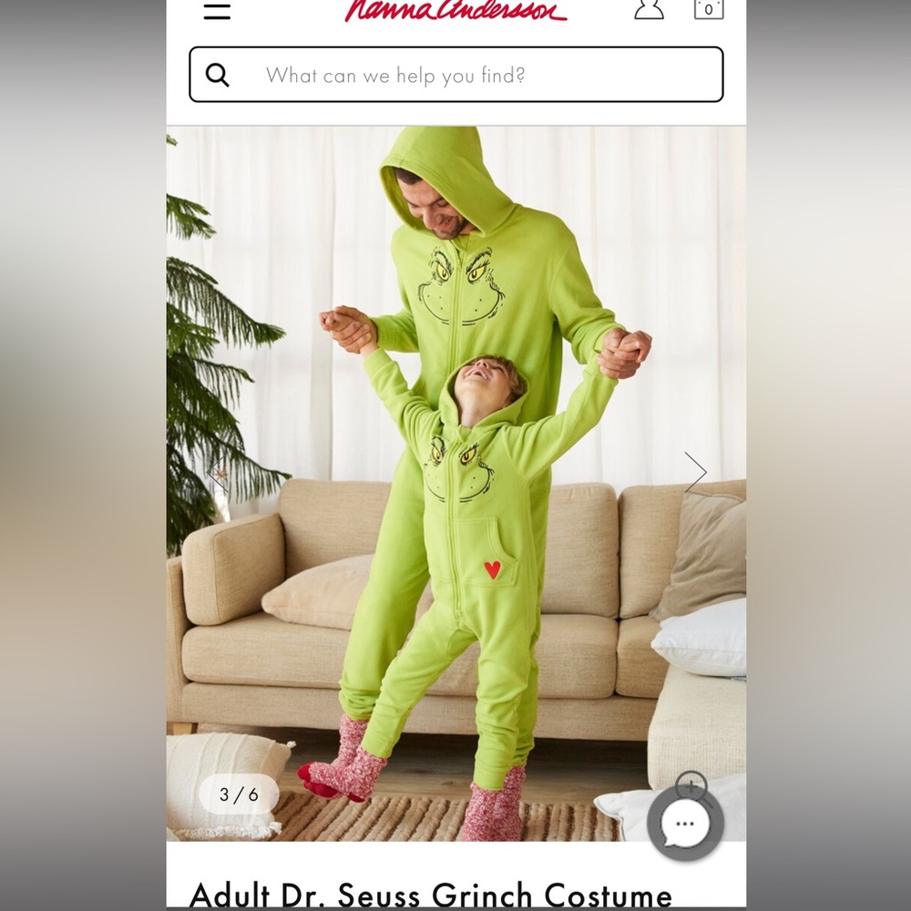Adult Dr. Seuss Grinch Costume Fleece Onesie Size L/XL